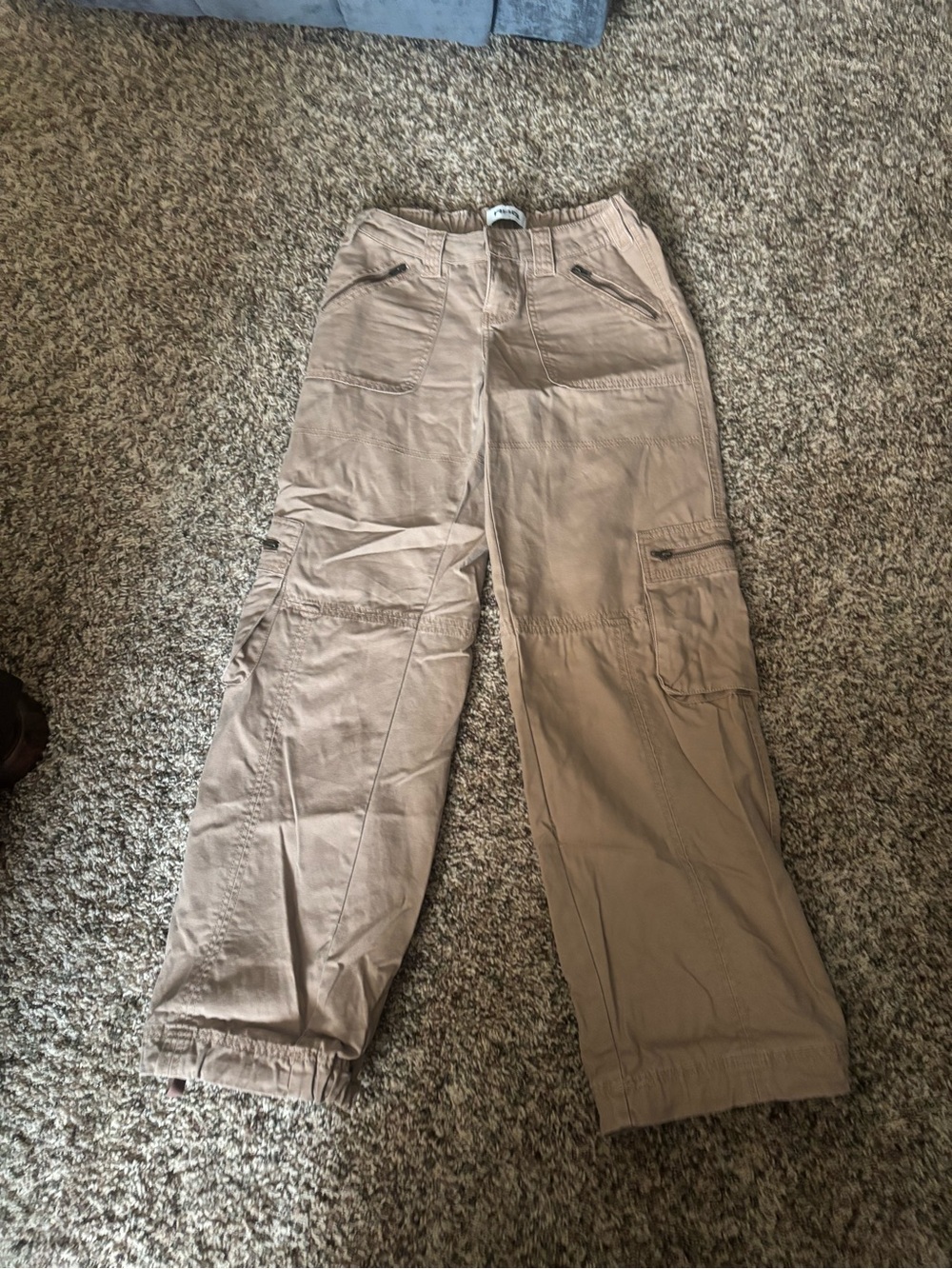 RSQ Men's Tan Cargo Pants with Utility Pockets